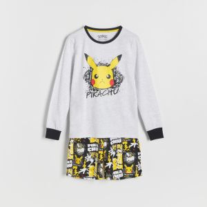 Reserved - Dvojdielne pyžamo Pokémon - Čierna