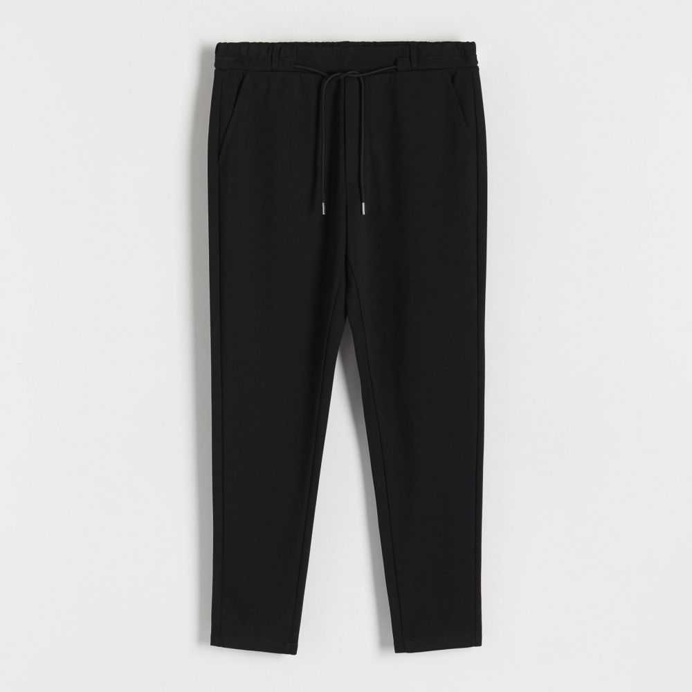 Reserved - Chino nohavice slim fit - Čierna