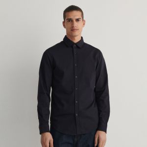 Reserved - Košeľa slim fit - Tmavomodrá