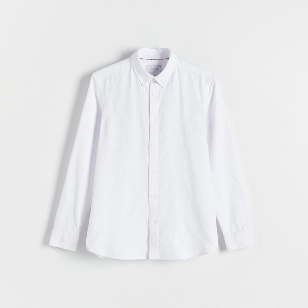 Reserved - Košeľa slim fit - Biela