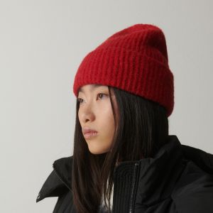 Reserved - Čiapka beanie s prímesou vlny - Bordový