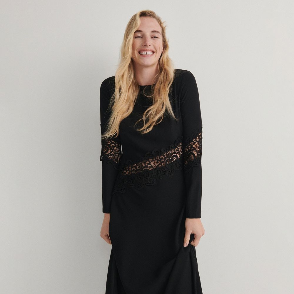 Reserved - Ladies` dress - Čierna