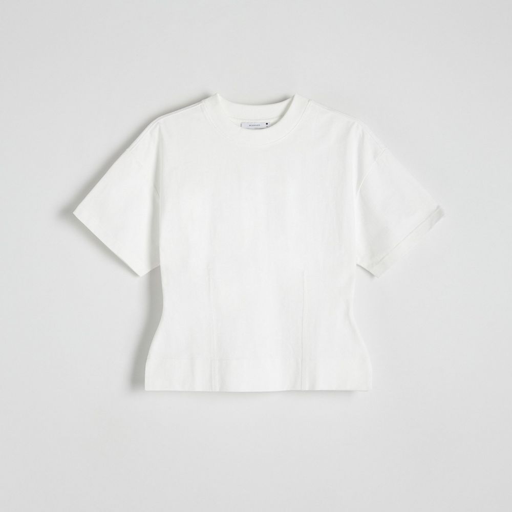 Reserved - Ladies` t-shirt - Biela