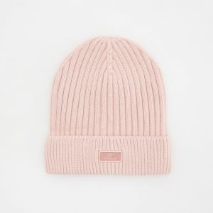 Reserved - Čiapka beanie s aplikáciou - Ružová