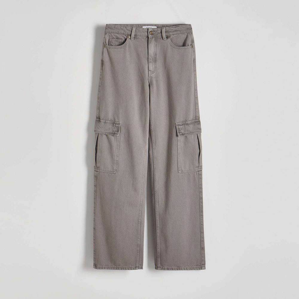 Reserved - Ladies` jeans trousers - Šedá