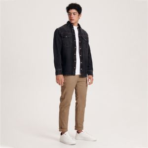 Reserved - Chino nohavice slim fit - Hnědá