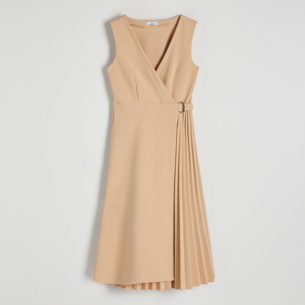Reserved - Ladies` dress - Béžová