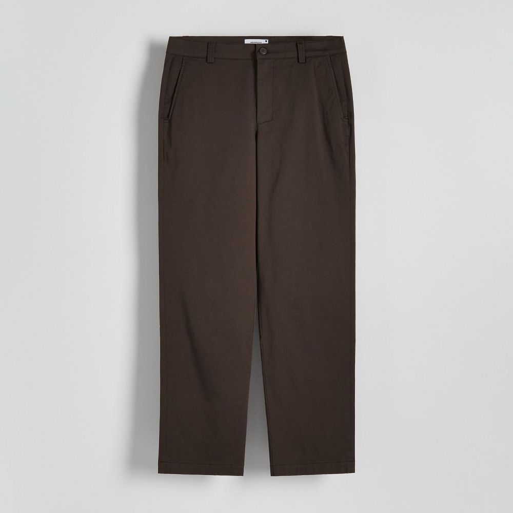 Reserved - Men`s trousers - Hnědá