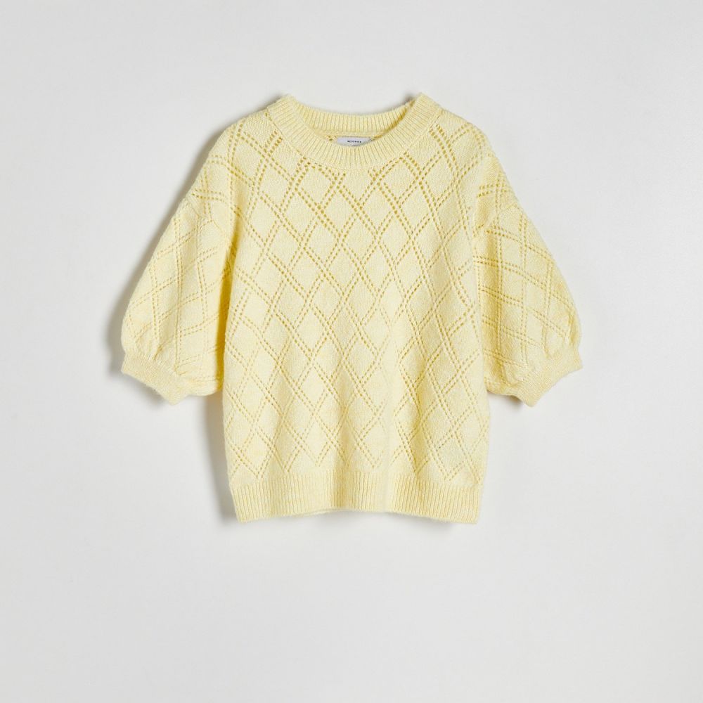 Reserved - Ladies` sweater - Žltá