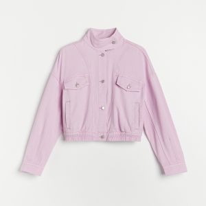Reserved - Bunda z organickej bavlny - Purpurová