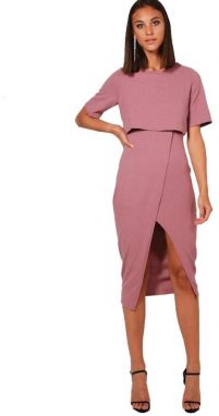 Wrap Wiggle Midi šaty Sadiya