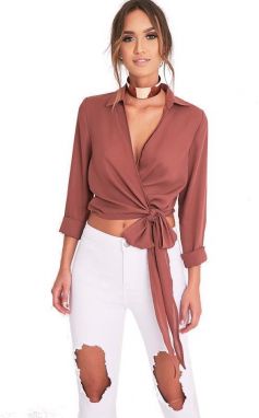 Rose wrap top Avalyn