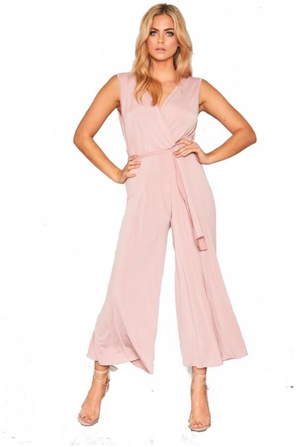 Ružový Culotte overal