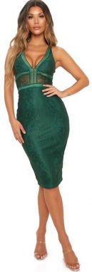 Smaragdovo zelené krajkové šaty galéria