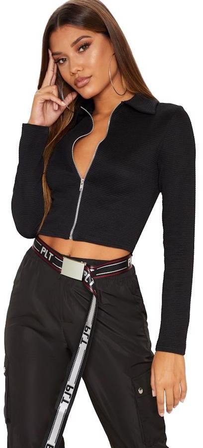 Crop top so zipsom