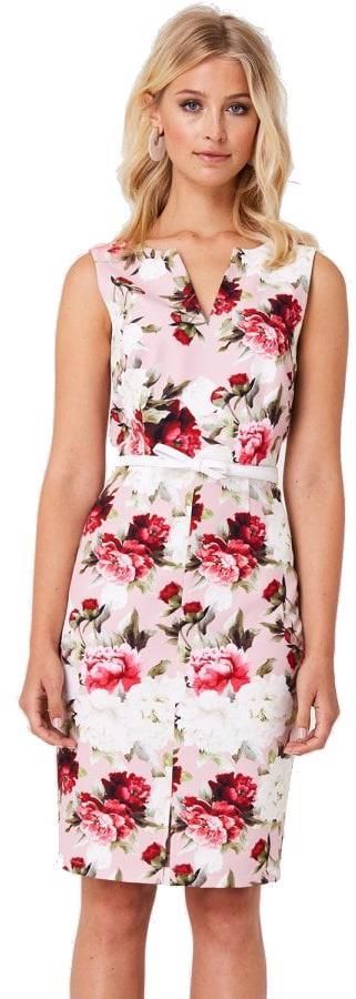 Puzdrové kvetinové midi šaty