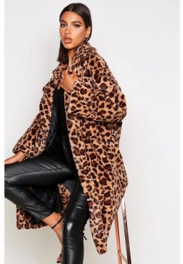 Oversized leopardí kabát