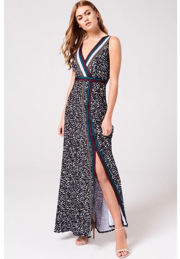 Maxi šaty so zvieracou potlačou