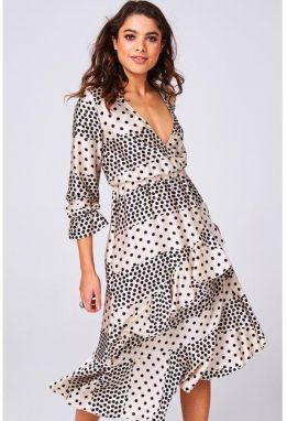 Volánikové midi šaty