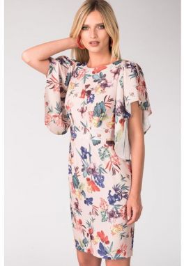Kvetinové puzdrové šaty