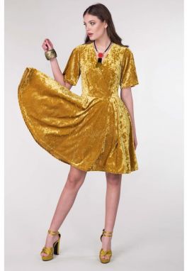 Zlaté zavinovacie šaty