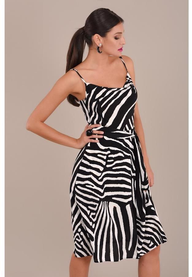 Rebrovania šaty bez rukávov