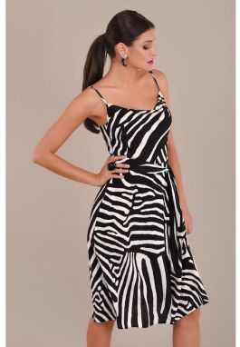 Rebrovania šaty bez rukávov