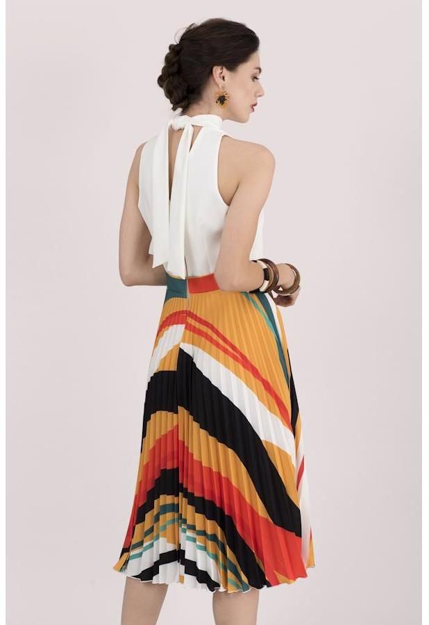 Skladané midi šaty 2 V 1 