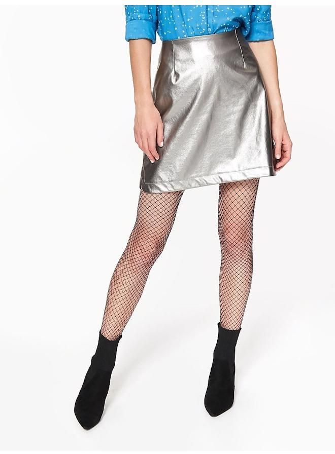 Metalická mini sukne