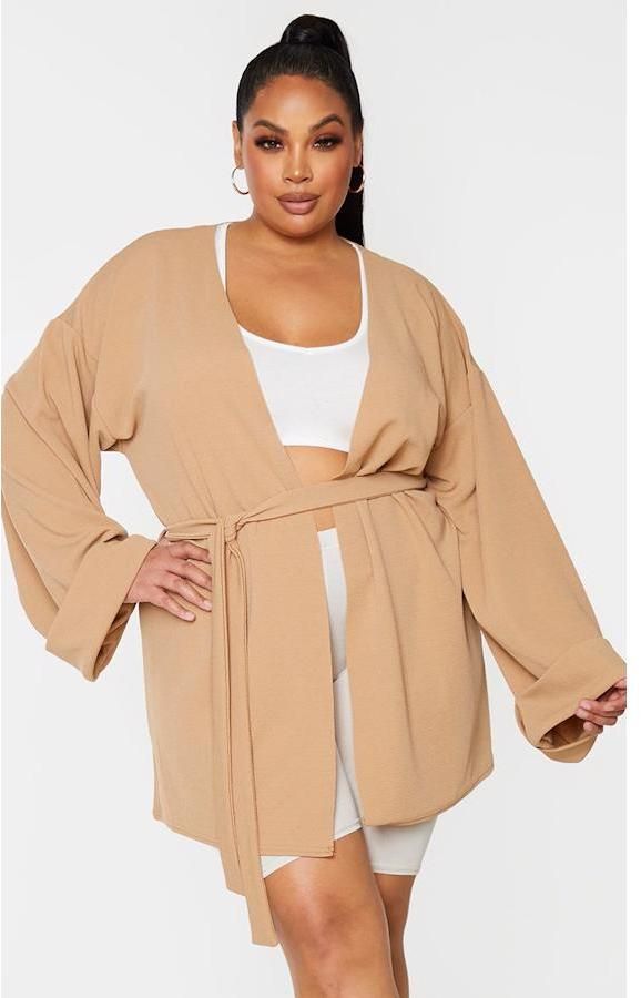 Oversized opásaný blazer
