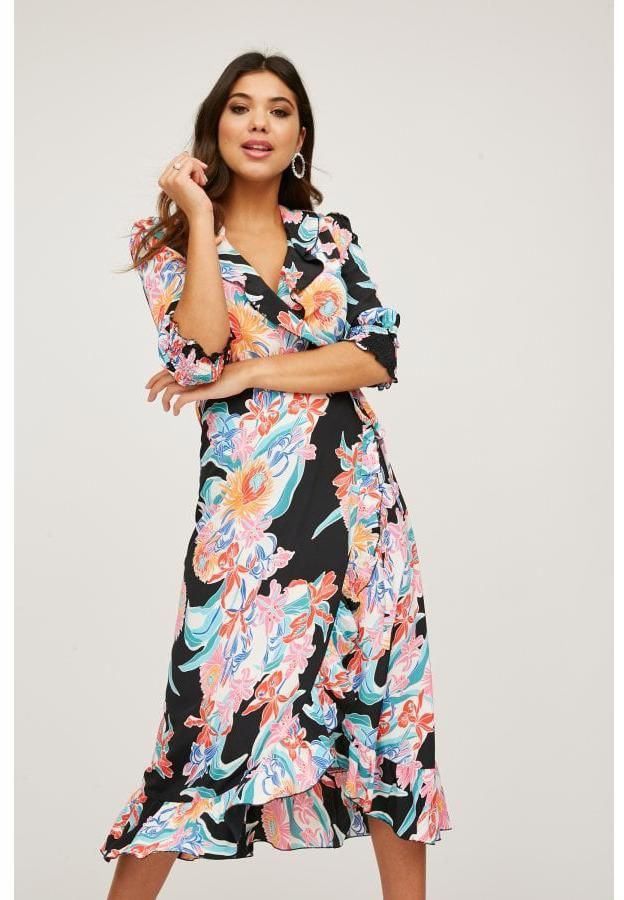 Kvetinové zavinovacie šaty