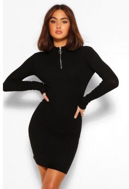 Úpletové rebrované šaty