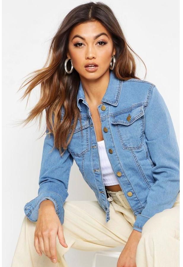 Slim fit denimová bunda