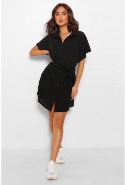 Košeľové šaty s kimono rukávmi