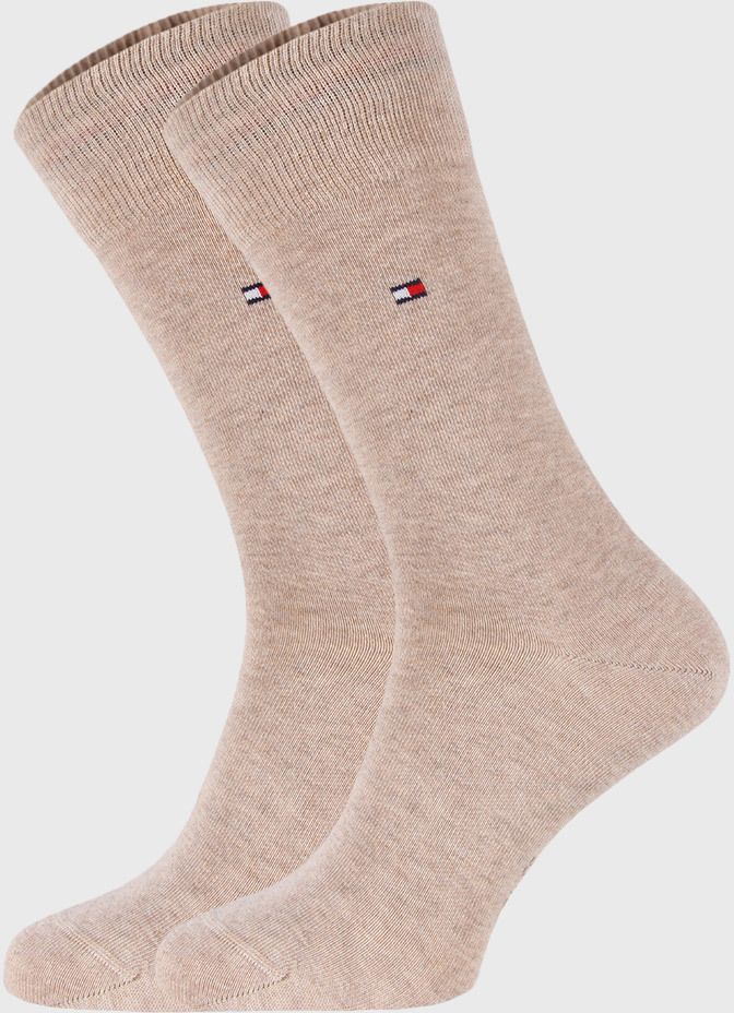 2 PACK béžových ponožiek Tommy Hilfiger Classic