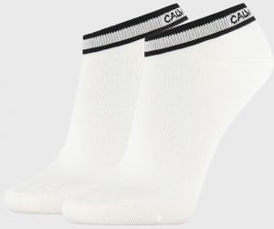 2 PACK bielych dámskych ponožiek Calvin Klein Spencer