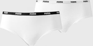 2 PACK bielych nohavičiek Puma Hipster