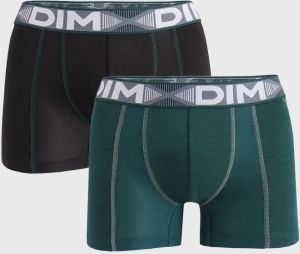 2 PACK čierno-zelených boxeriek DIM Flex Air