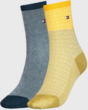 2 PACK dámskych ponožiek Tommy Hilfiger Argyle