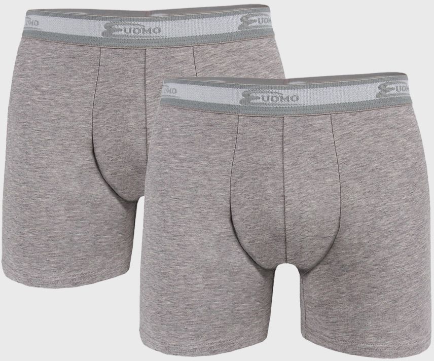 2 PACK sivých boxeriek UOMO Every