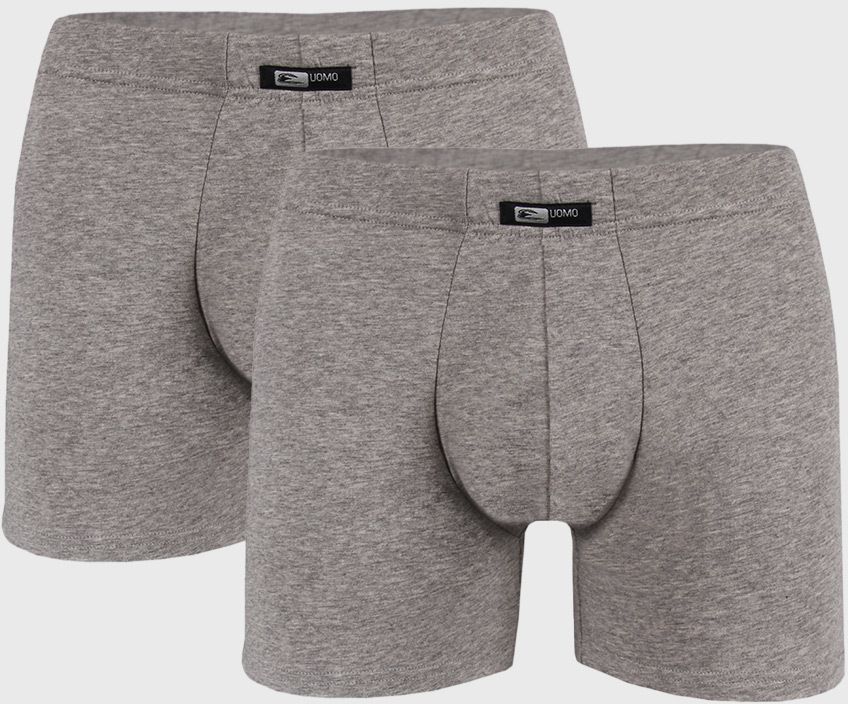 2 PACK sivých boxeriek Uomo Home