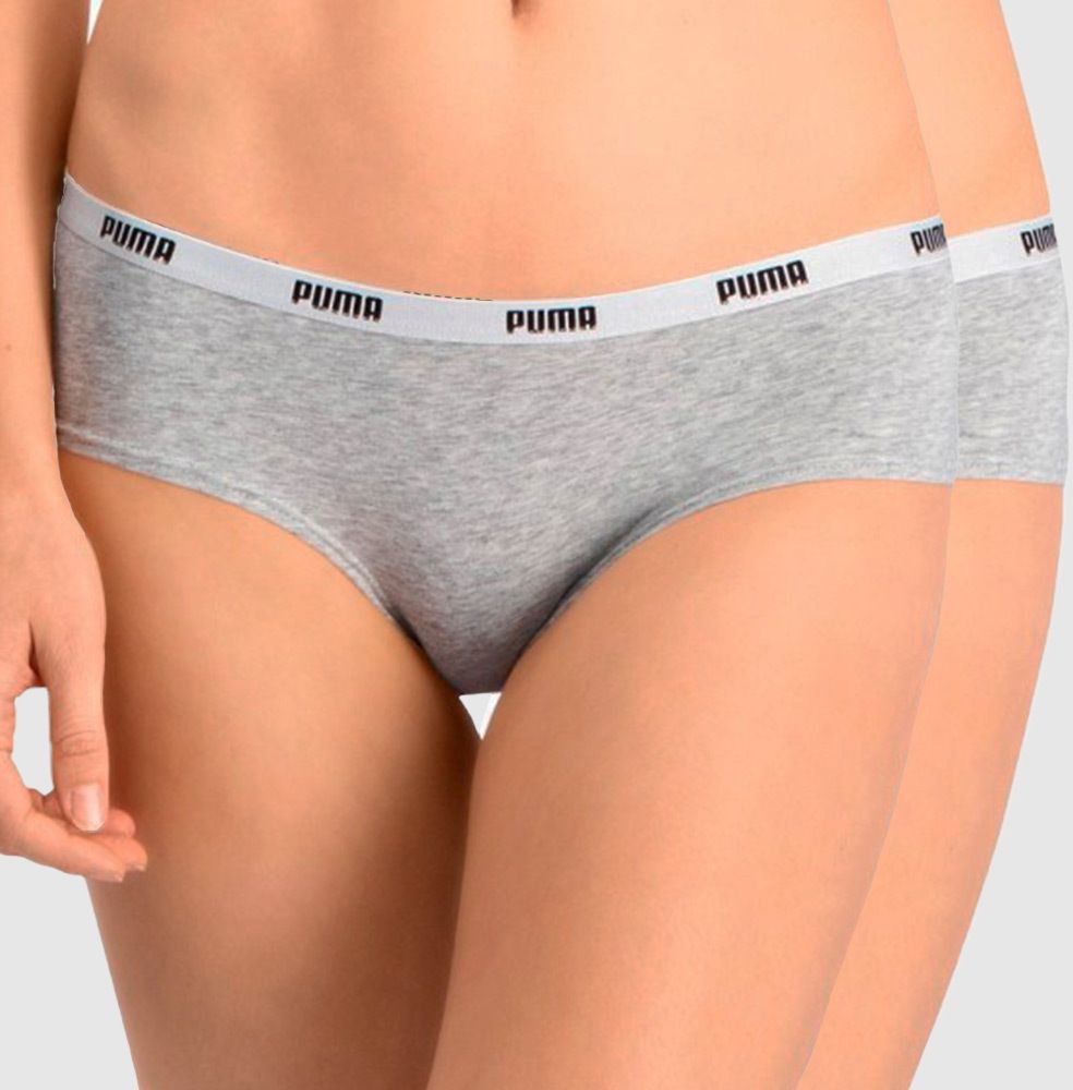 2 PACK sivých nohavičiek Puma Hipster
