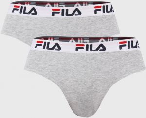 2 PACK sivých slipov FILA