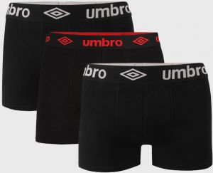 3 PACK černych boxeriek Umbro