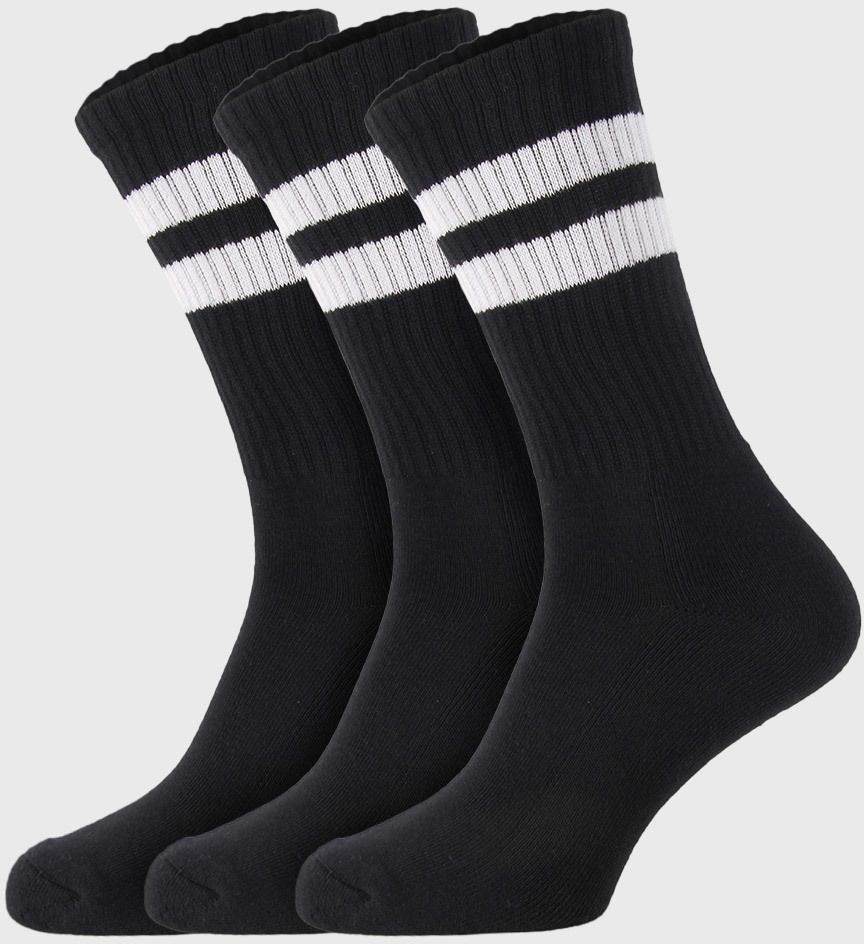 3 PACK čiernych ponožiek Active