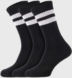 3 PACK čiernych ponožiek Active