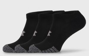 3 PACK čiernych ponožiek Under Armour