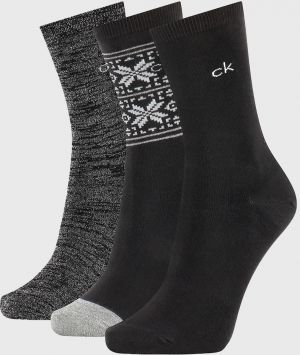 3 PACK dámskych ponožiek Calvin Klein Isla