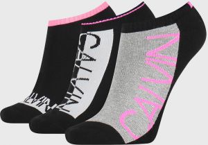 3 PACK dámskych ponožiek Calvin Klein Nola čierne