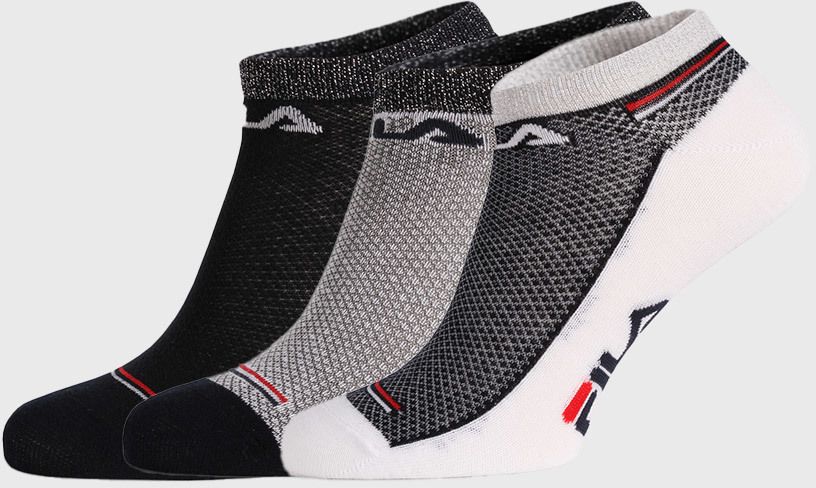 3 PACK ponožiek FILA Invisible Navy